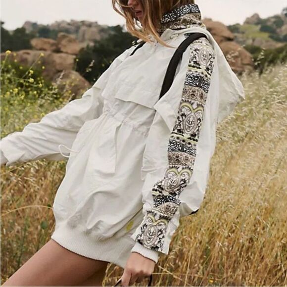 Free People She Fly Jacket White S - Picture 1 of 5